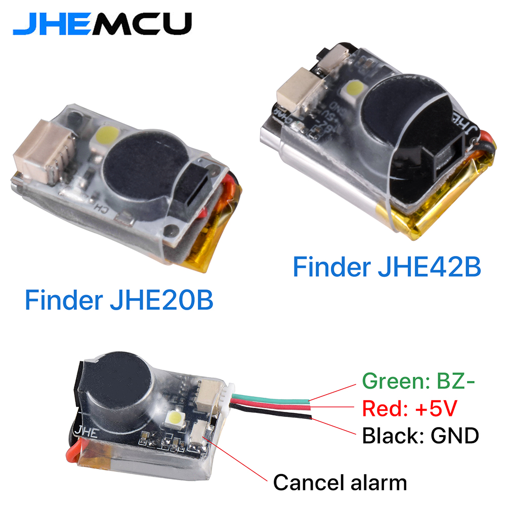 Fpv Drone Tool Kit - JHEMCU JHE42B/JHE20B ตัวติดตามขนาดเล็ก 5V ป้องกันการสูญหาย พร้อมเสียงเตือนดังพิเศษ