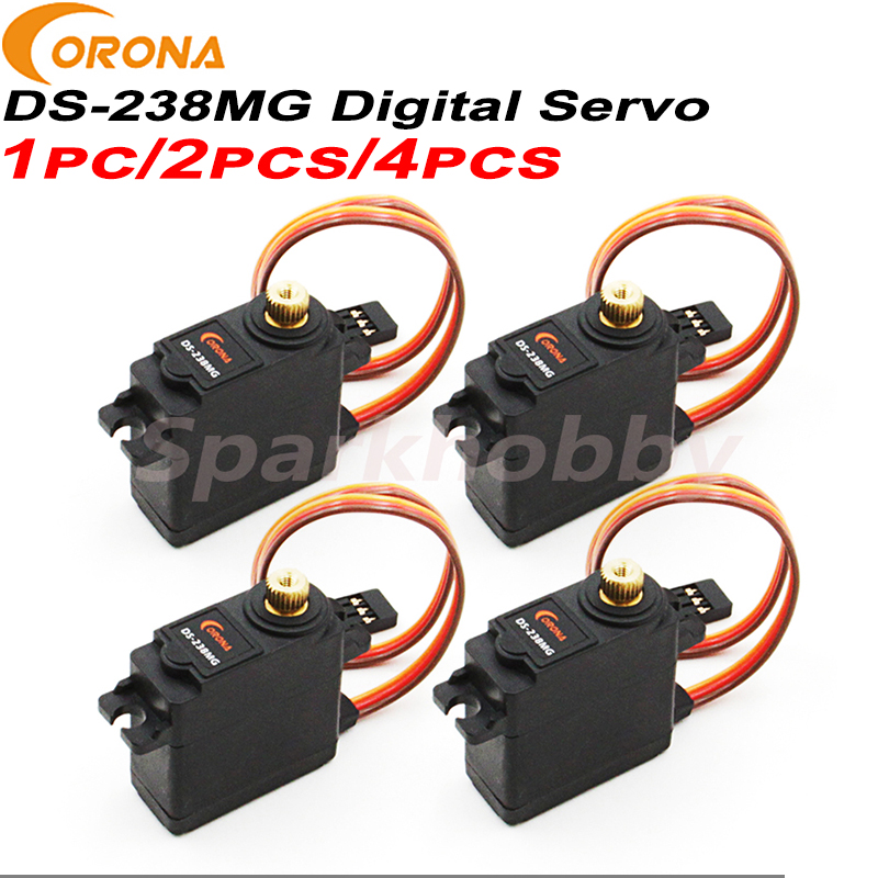 Fpv Drone Tool Kit - 1PC/2PCS/4PCS Corona DS-238MGเกียร์โลหะServoดิจิตอลBallแบริ่ง4.0กก./0.15วินาที/22.0G ServoสำหรับRC Dronesรุ่น