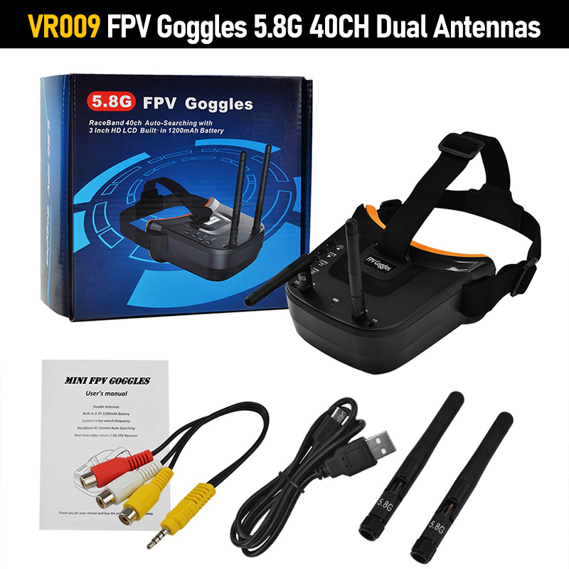 แว่นตา FPV รุ่น VR009 หน้าจอ L - Fpv Drone Goggles บทวิจารณ์และราคา