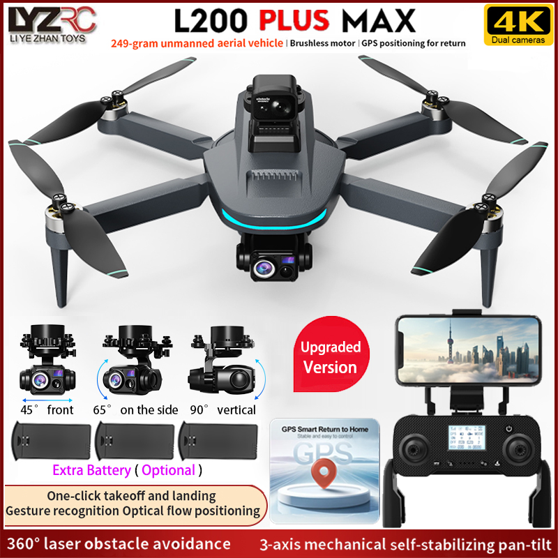 NEW L200 PLUS MAX GPS โดรน 5G  - Fpv Drone Charger บทวิจารณ์และราคา